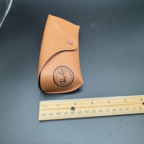 Ray ban Sunglasses Eyeglasses Soft Leather Brown Case ONLY - Picture 8 of 10